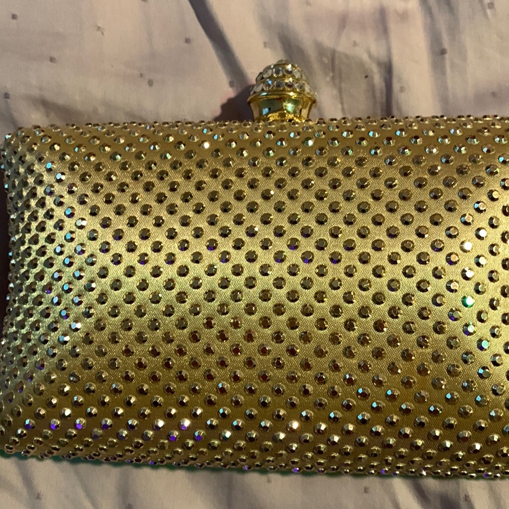 Unbranded gold super sparkly evening bag